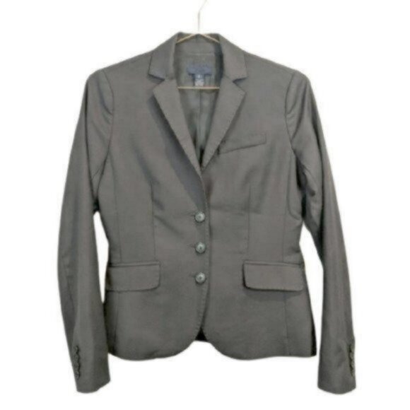 J. Crew | Super 120's Wool Womens School Boy Blazer Jacket Gray - Picture 1 of 9